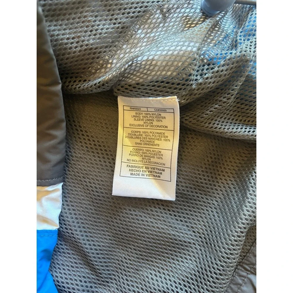 Nike Windbreaker Jacket Men's Medium Blue Gray White Lightweight